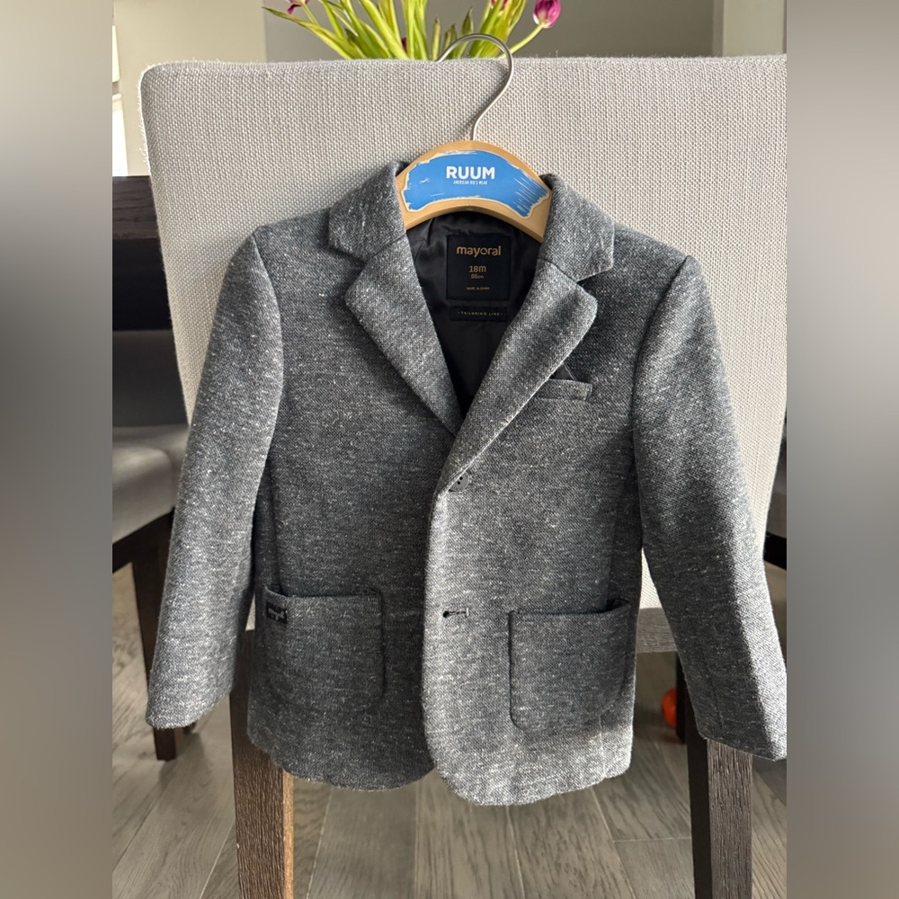 Mayoral tailor jacket 18 months - fits a 2-3 year old - this brands runs big